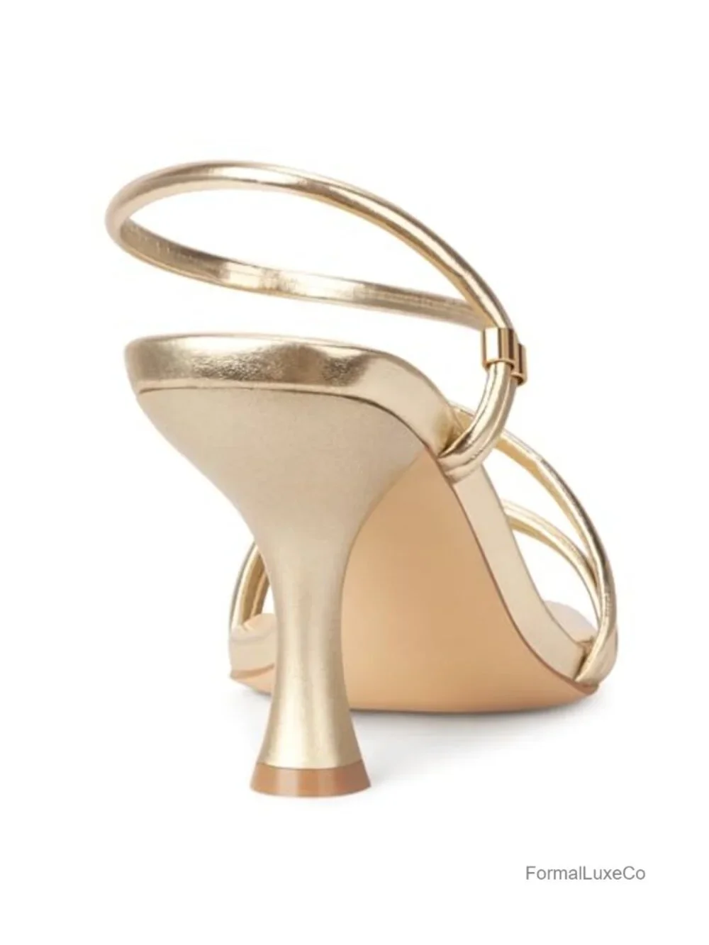 Strappy Kitten Heels Square Open Toe Party Wedding Shoes